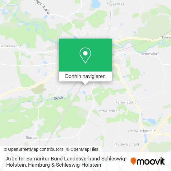 Arbeiter Samariter Bund Landesverband Schleswig-Holstein Karte