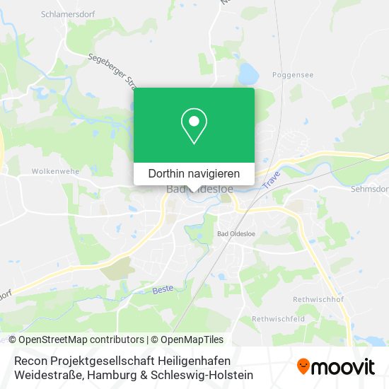 Recon Projektgesellschaft Heiligenhafen Weidestraße Karte