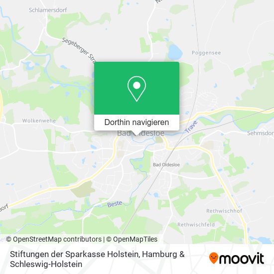 Stiftungen der Sparkasse Holstein Karte