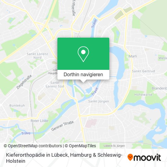 Kieferorthopädie in Lübeck Karte