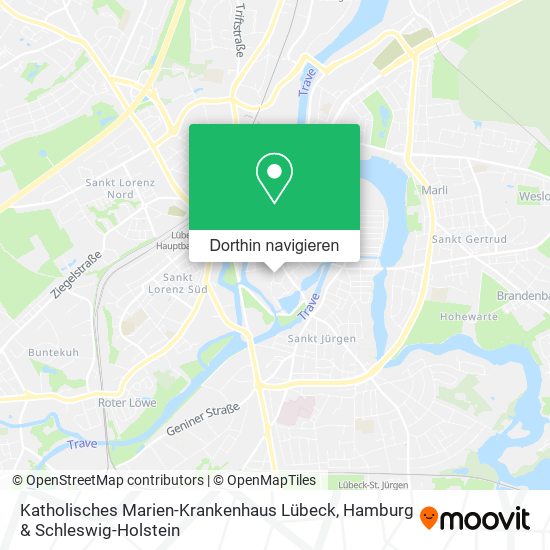 Katholisches Marien-Krankenhaus Lübeck Karte