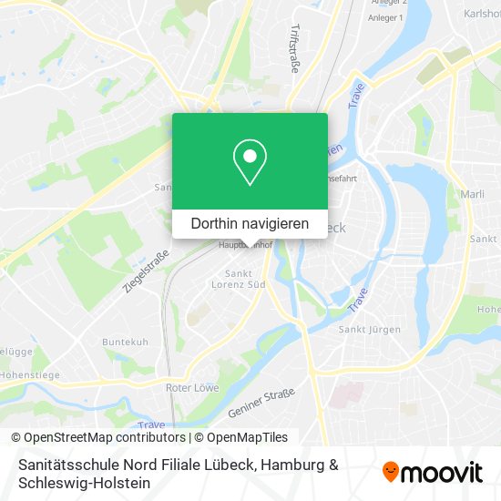 Sanitätsschule Nord Filiale Lübeck Karte