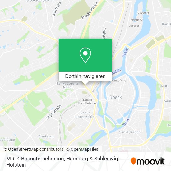 M + K Bauunternehmung Karte