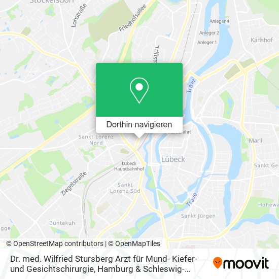 Dr. med. Wilfried Stursberg Arzt für Mund- Kiefer- und Gesichtschirurgie Karte