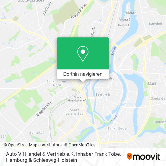 Auto V ! Handel & Vertrieb e.K. Inhaber Frank Töbe Karte