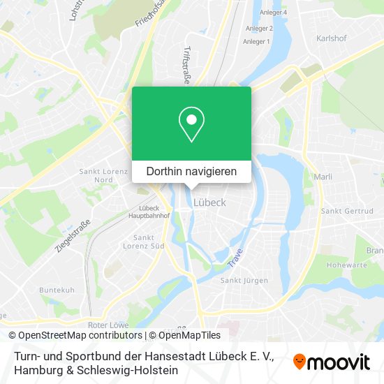 Turn- und Sportbund der Hansestadt Lübeck E. V. Karte