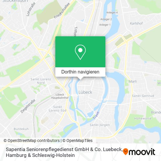 Sapentia Seniorenpflegedienst GmbH & Co. Luebeck Karte