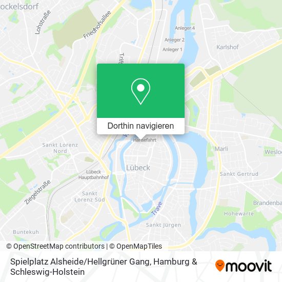 Spielplatz Alsheide / Hellgrüner Gang Karte
