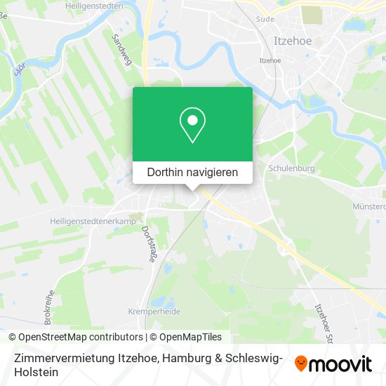 Zimmervermietung Itzehoe Karte