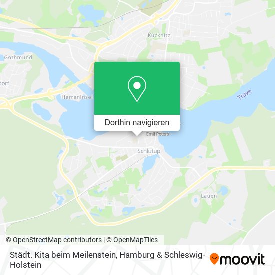 Städt. Kita beim Meilenstein Karte