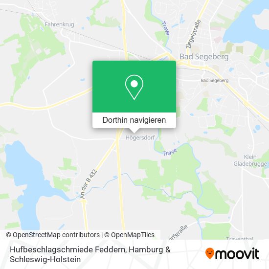 Hufbeschlagschmiede Feddern Karte