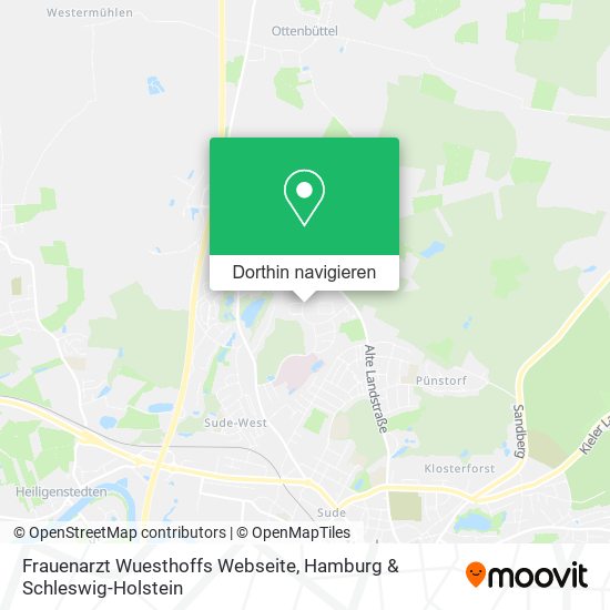 Frauenarzt Wuesthoffs Webseite Karte