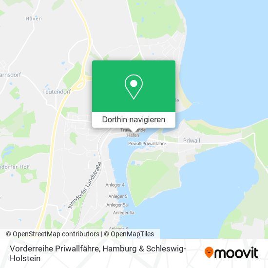 Vorderreihe Priwallfähre Karte