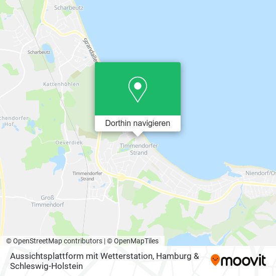 Aussichtsplattform mit Wetterstation Karte