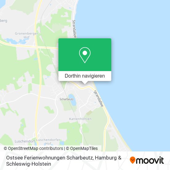 Ostsee Ferienwohnungen Scharbeutz Karte