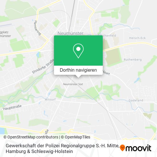 Gewerkschaft der Polizei Regionalgruppe S.-H. Mitte Karte