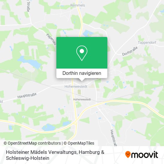 Holsteiner Mädels Verwaltungs Karte