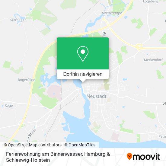 Ferienwohnung am Binnenwasser Karte