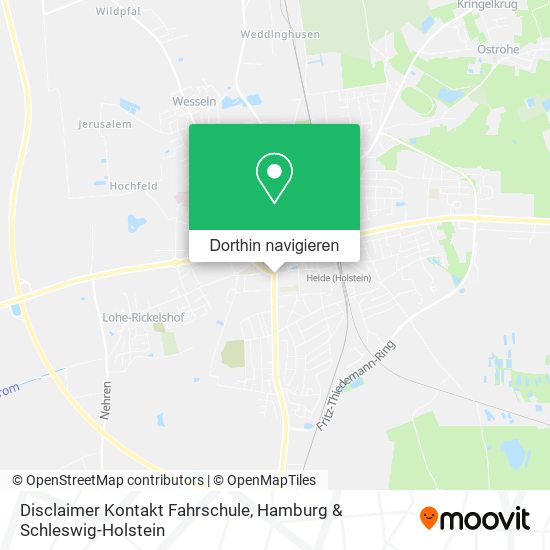 Disclaimer Kontakt Fahrschule Karte