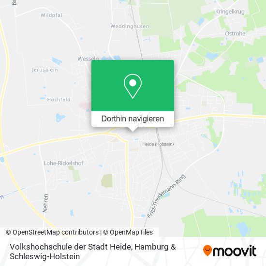 Volkshochschule der Stadt Heide Karte