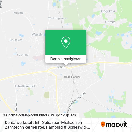 Dentalwerkstatt Inh. Sebastian Michaelsen Zahntechnikermeister Karte
