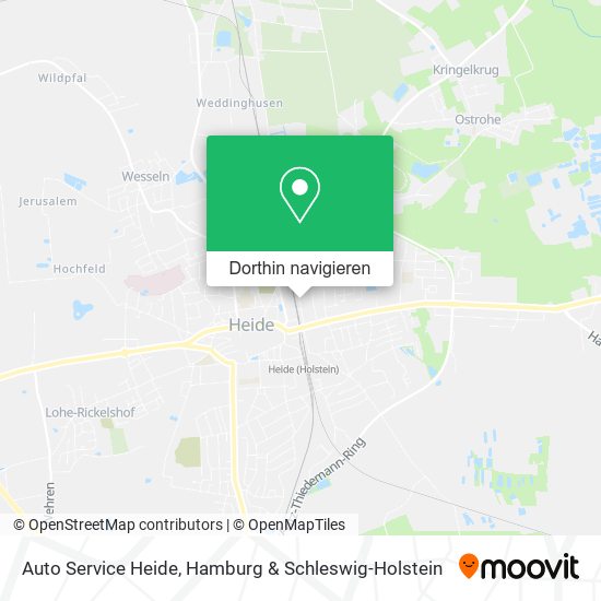 Auto Service Heide Karte