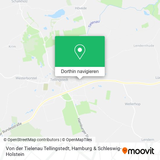 Von der Tielenau Tellingstedt Karte