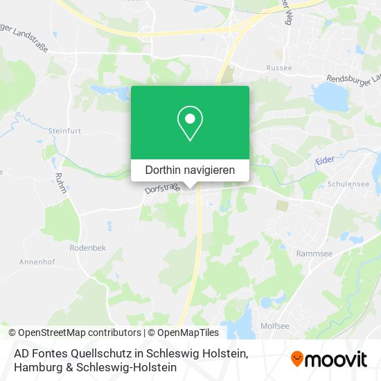 AD Fontes Quellschutz in Schleswig Holstein Karte