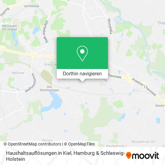 Haushaltsauflösungen in Kiel Karte