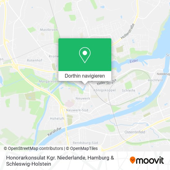 Honorarkonsulat Kgr. Niederlande Karte