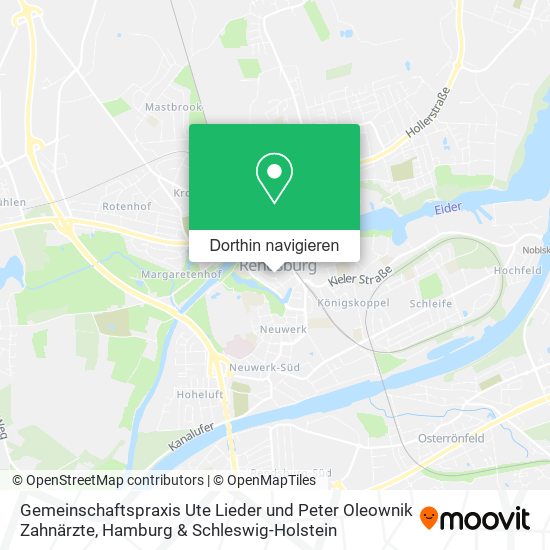 Gemeinschaftspraxis Ute Lieder und Peter Oleownik Zahnärzte Karte