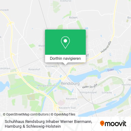 Schuhhaus Rendsburg Inhaber Werner Biermann Karte