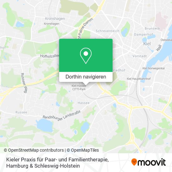 Kieler Praxis für Paar- und Familientherapie Karte