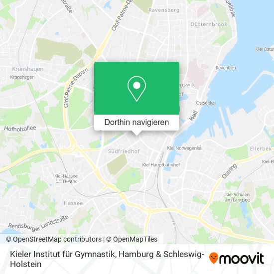 Kieler Institut für Gymnastik Karte
