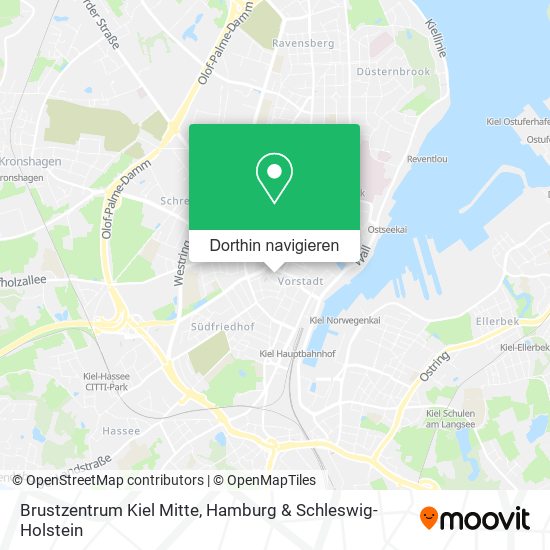 Brustzentrum Kiel Mitte Karte