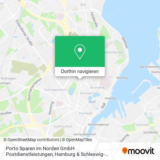 Porto Sparen im Norden GmbH Postdienstleistungen Karte