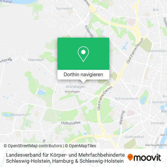 Landesverband für Körper- und Mehrfachbehinderte Schleswig-Holstein Karte