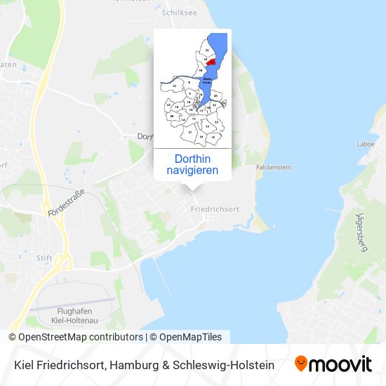 Kiel Friedrichsort Karte