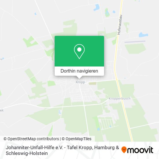 Johanniter-Unfall-Hilfe e.V. - Tafel Kropp Karte