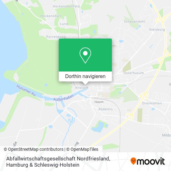 Abfallwirtschaftsgesellschaft Nordfriesland Karte
