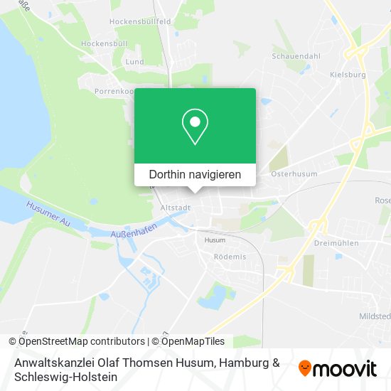 Anwaltskanzlei Olaf Thomsen Husum Karte
