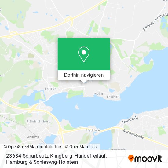 23684 Scharbeutz-Klingberg, Hundefreilauf Karte