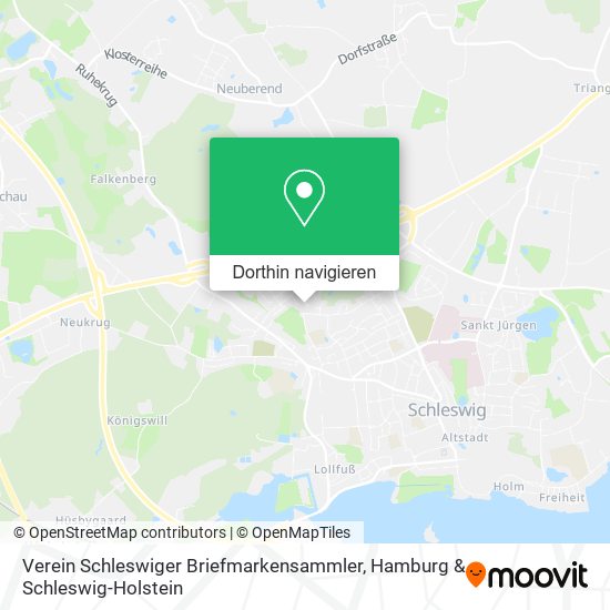 Verein Schleswiger Briefmarkensammler Karte