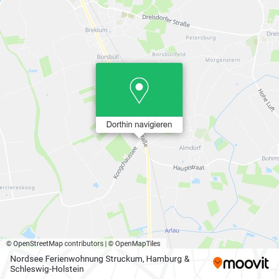 Nordsee Ferienwohnung Struckum Karte