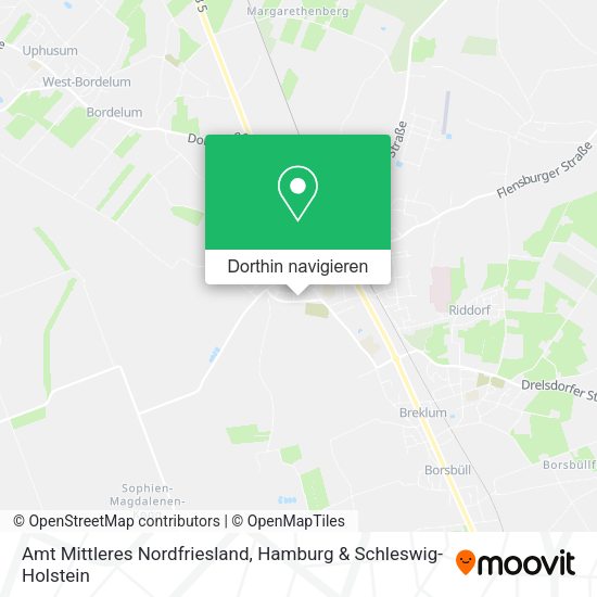 Amt Mittleres Nordfriesland Karte