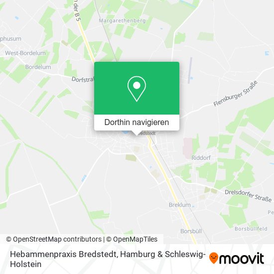 Hebammenpraxis Bredstedt Karte