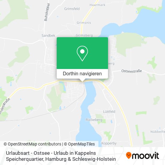 Urlaubsart - Ostsee - Urlaub in Kappelns Speicherquartier Karte