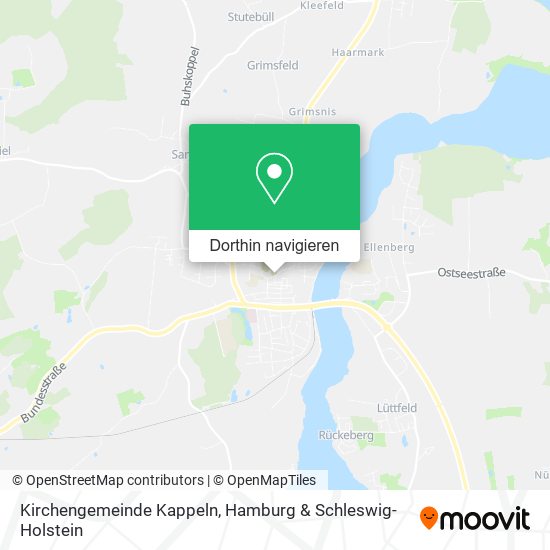 Kirchengemeinde Kappeln Karte