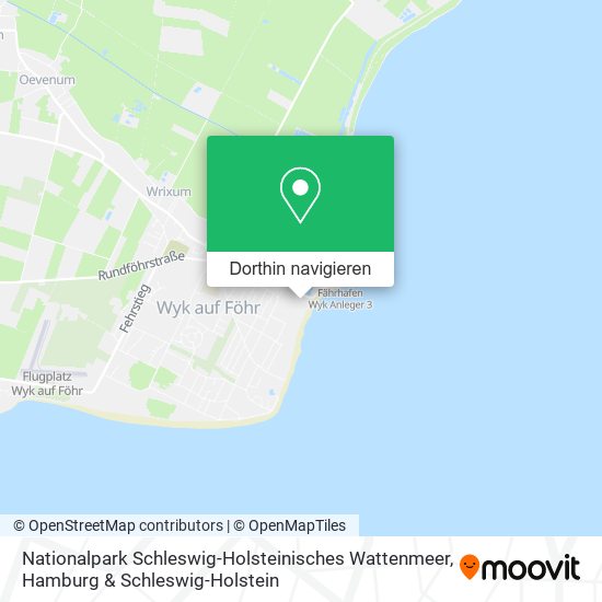 Nationalpark Schleswig-Holsteinisches Wattenmeer Karte