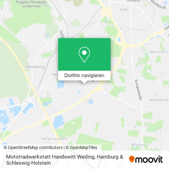 Motorradwerkstatt Handewitt Weding Karte